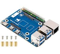 Module de calcul 4 vers Raspberry Pi 4, connexion CM4 pour remplacer Raspberry Pi 4B, alternative pour Pi 4, USB 3.0 intégré, port Ethernet Gigabit RJ45, en-tête PoE, compatible avec les chapeaux Pi