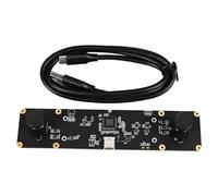 Module de caméra Gearwell, caméra USB double objectif 1 MP 120 FPS, module de caméra de profondeur avec objectif 72 degrés 3,6 mm, caméra USB haute vitesse pour systèmes d'imagerie