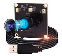 Module de caméra USB grand angle 13 MP avec microphone pour ordinateur portable Raspberry Pi 100 degrés sans distorsion Mini UVC USB 2.0 PC caméra industrielle vidéo audio USB avec caméra pour