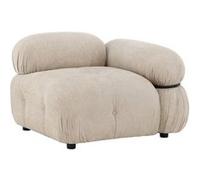 Module de Canapé d'Angle Gauche "Mika" 95cm Beige Beige