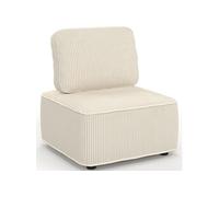 Module de canapé et fauteuil ALFIE en velours côtelé beige