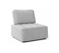 Module de canapé et fauteuil ALFIE en velours côtelé gris clair