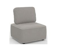 Module de canapé et fauteuil ALFIE en velours côtelé gris clair