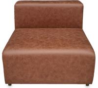 Module de canapé 'Suldal' élément central 110 x 83 x 68 cm imitation daim marron clair
