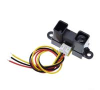 Module de capteur de distance infrarouge GP2Y0A02YK0F pour une portée de 20 à 150 cm, sortie de tension analogique, haute précision 0,1 cm, compatible avec les systèmes PSD IRED, noir