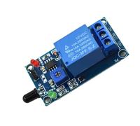 Module de capteur de Flamme IR Flame Module de Relais de détection de feu hautement Sensible DC 12V pour Le Bureau à Domicile PVC