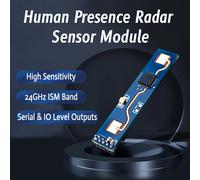 Module de capteur de présence humaine HLK-LD2410 FMCW 24GHz, capteur de détection de battement de cœur, détection intelligente de Radar d'onde millimétriques without Pin