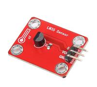 Module de Capteur de Température LM35 Interface 3PIN Carte de Capteur de Température Module de Capteur Bricolage Compatible pour Microbit 3.3V-5VDC Signal Analogique pour les Amateurs D'électronique