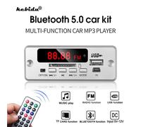 Module de carte décodeur MP3 à écran couleur BT 5.0,stéréo sans fil,lecteur MP3 USB,emplacement pour carte TF/USB/FM/télécommande pour haut-parleur de voiture,téléphone