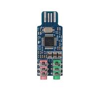Module de carte son USB sans lecteur Cm108 Chip Notebook Carte son externe Plug-and-Play avec microphone 3,5 mm Carte son USB Cm108