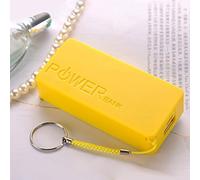 Module de chargeur portable rechargeable par USB pour batteries 18650 5600 mAh - Compatible avec les cellules Li-ion non protégées - Kit de montage à domicile (jaune, taille unique)