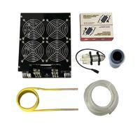Module de chauffage par Induction ZVS 5000W, à haute fréquence, carte PCB, métal fondu + bobine + pompe Chauffage Rapide(With 150ml Crucible)