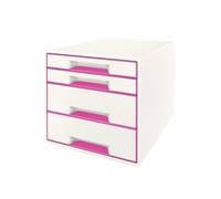 Module de classement 4 tiroirs format A4+ Wow Cube - Rose