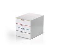 Durable VARICOLOR MIX 4 - 7624 762427 Caisson à tiroirs gris DIN A4, DIN C4 Nombre de tiroirs: 4