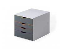 Module de Classement 4 Tiroirs pour format A4+ - Gris