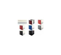 LEITZ Module de classement, 5 tiroirs, gris-clair/gris-foncé G