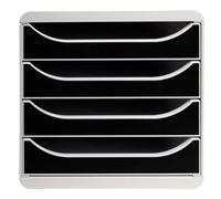 EXACOMPTA Module de classement Big box Office Gris / Noir - 27,8 x 26,7 x 34,7 cm