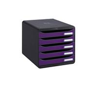 Module de classement Big Box Plus 5 tiroirs violet glossy