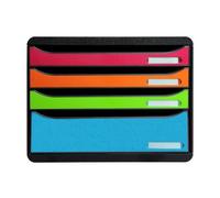 Module de classement Big Box Plus horizon 4 tiroirs Ecoblack - Arlequin