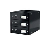 Module de classement Click&Store Wow 3 tiroirs noir