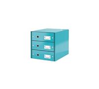 Module de classement Leitz Click&Store Wow 3 tiroirs vert menthe