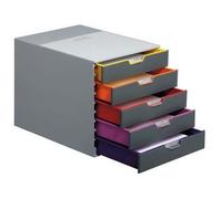 Module de classement - DURABLE - 7605-27 - 5 tiroirs - Plastique ABS - Varicolor