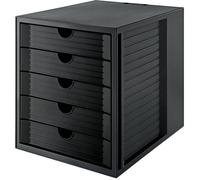 Module de classement - HAN - KARMA - 5 tiroirs - Noir - Empilable - Matériel recyclé