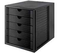 HAN SYSTEMBOX KARMA 14508-13 Caisson à tiroirs noir DIN A4, DIN C4 Nombre de tiroirs: 5