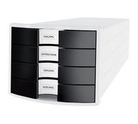 Module de classement IMPULS 2.0, 4 tiroirs, noir