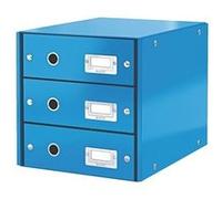 Leitz Boîte Rangement Clicketstore 3 Tiroirs Bleu