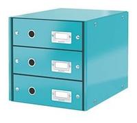 Module de classement Leitz Click&Store Wow 3 tiroirs vert menthe