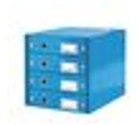 Module de classement Click&Store Wow 4 tiroirs bleu