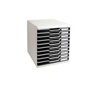 Exacompta Module de classement MODULO A4, 10 tiroirs, noir