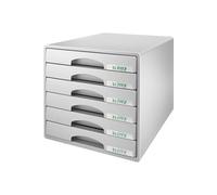 Module de classement Plus, 6 tiroirs, gris