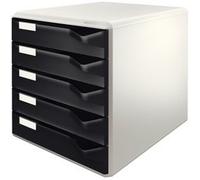 Leitz Bloc de classement A4 Post Set 52800095 – 5 tiroirs – noir