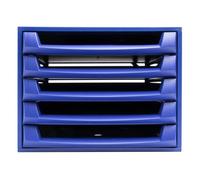 Exacompta Caisson THE BOX 5 tiroirs ouverts A4+ Réf. 221101D Bleu cobalt 38,7x28,4x21,8 cm