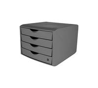 Helit Boîte pour tiroir «The green chameleon» plastique recyclé certifié Ange Bleu gris clair