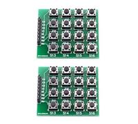 Module de clavier numérique 4x4Matrix haute réactivité 16 boutons pour projets de prototypage de microcontrôleur pour les éducateurs Stem