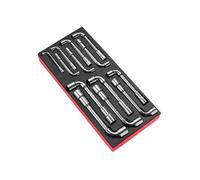 Module de clé à pipe débouchées métriques en plateau mousse - FACOM - MODM.75PB - série 75 - 13 pièces