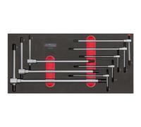 Module de clés mâles 6 pans à poignée en T, 8 pièces - KS TOOLS - 713.5017