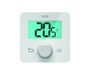 Module de commande de pièce TECEfloor, température, écran LCD, programmable, blanc, 77420055
