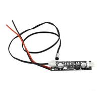 Module de commande PWM de température du ventilateur avec capteur NTC10K pour fonctionnement CC 5 V/12 V jusqu'à 3 A Charge Mode arrêt automatique Design compact pour boîtier PC et armoire