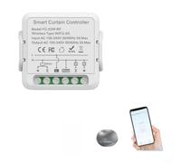 Module de commutateur de rideau RF pour stores enrouleurs intelligents - WiFi pour Zigbee activé, fonctionne pour l'application Tuya, commande vocale via Alexa et Google (wifi + 433)