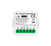 Module de Commutateur Intelligent WiFi Tuya avec Télécommande, Relais de Disjoncteur pour Maison Intelligente, Fonctionne pour Alexa Alice