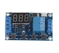 Module de commutation de relais de minuterie de Cycle marche/arrêt de retard de déclenchement DC 6 V 30 V avec affichage LED numérique Micro USB 5 V