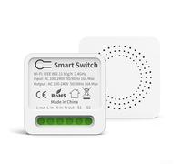 Module de commutation intelligent 2 voies pour application Tuya à distance et commande vocale avec intégration, programmation de minuterie et restauration des pannes d'alimentation (16 A)