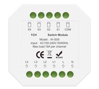 Module de commutation intelligent pour écosystème Tuya pour Zigbee 3.0 16 A AC100-240 V avec minuterie de contrôle de groupe et fonctions d'intégration d'assistant vocal (Zig-bee 1)