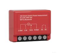 Module de commutation WiFi intelligent, pour Tuya, pour Smart Home, télécommande, surveillance de l'énergie, relais compact compatible avec disjoncteur pour une installation facile