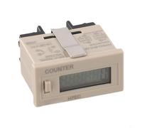 Module de compteur de poinçons électronique à 6 chiffres H7EC-BLM, DC 6-36 V/AC 110-220 V, boîtier en plastique, pour systèmes de contrôle PLC industriels (AC 110 ~ 220 V)