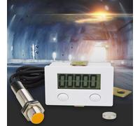 Module de compteur numérique LCD à 5 chiffres BEM - pour applications industrielles d'interrupteurs de proximité, plage de comptage de 0 à 99999, capteur à induction magnétique, batterie